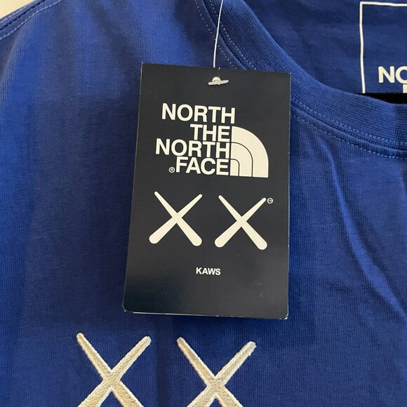 Kaws x The North Face Ice Blue T-shirt - Size M - NWT - Picture 3 of 4